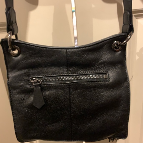 Black leather cross body purse - Picture 4 of 7